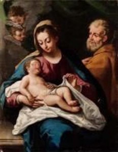 Sacra Famiglia di Bartolomeo Letterini, Asta: Finarte 27 ottobre 2007, olio su tela, cm 127x98,5
