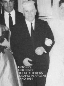 Antonio Antonino, figlio di Teresa Losapio in Argentina (anno 1961)