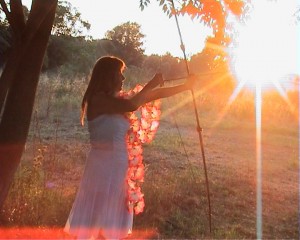 An eros-arrow towards the sun, still images from videos