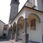 Laterale cortile interno della chiesa