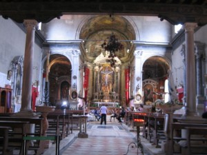 interno della Chiesa di Ognissanti-Venezia