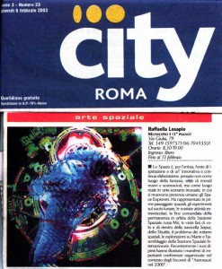 city roma, arte spaziale