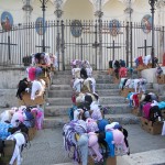 mercato a Bisceglie (BA), bancarella durante festa patronale